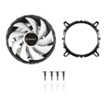 Unykach Jotun DF 120 White Dissipatore compatto CPU 120 mm Profilo basso - Velocità max. 1600 giri/min - Colore bianco/nero - immagine 3