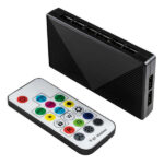Unykach Candy 30 Confezione da 3 ventole da 120 mm con illuminazione ARGB - Velocità massima 1500 giri/min - Controller e telecomando - Colore nero - immagine 4