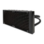Unykach Aquastorm 240 Kit di raffreddamento a liquido - 2 ventole da 120 mm - Illuminazione RGB - Visualizzazione della temperatura della CPU - Tubo da 335 mm - immagine 3