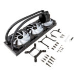 Unykach Aquastorm 360 Kit di raffreddamento a liquido - 3 ventole da 120 mm - Illuminazione RGB - Visualizzazione della temperatura della CPU - Tubo da 38 mm - immagine 5