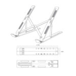 Aisens Supporto da tavolo regolabile per laptop/tablet - Colore argento - immagine 4