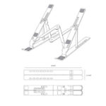 Aisens Supporto da tavolo regolabile per laptop/tablet - Colore argento - immagine 4