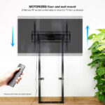 Tooq Supporto da pavimento fisso elettrico "Titan" 55-100" - Colore nero - immagine 2