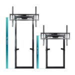 Tooq Supporto da pavimento fisso elettrico "Titan" 55-100" - Colore nero - immagine 4