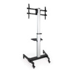 Tooq Supporto da pavimento con ruote TV HORIZ/VERT "Hera" 37-86" - Colore nero - immagine 4