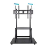 Tooq Supporto da pavimento con ruote "Coloso" 37-100" - Colore nero - immagine 2
