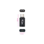 Nanocavo Adattatore Micro USB/M A USB-C/H - Colore Nero - immagine 2