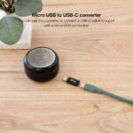 Nanocavo Adattatore Micro USB/M A USB-C/H - Colore Nero - immagine 3