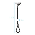 Tooq Cavo di sicurezza Nano 2,5x6 mm Chiave per laptop - Colore grigio - immagine 3