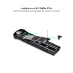 Tooq Box esterno M.2 NVME USB3.1 Gen2 Alluminio - Colore blu - immagine 2