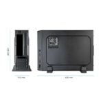 Tooq Case Slim MATX TQC-3007U3CD 500W Lettore di schede - Colore nero - immagine 5