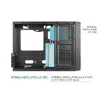Tooq Case Slim MATX TQC-3008U3CD 500W Lettore di schede - Colore nero - immagine 3