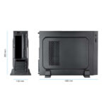 Tooq Case Slim MATX TQC-3008U3CD 500W Lettore di schede - Colore nero - immagine 5