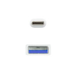 Nanocavo Cavo USB 3.1 Gen2 10Gbps 3A USB-C/M-A/M - 1,5 m - Colore bianco - immagine 4