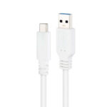 Nanocavo Cavo USB 3.1 Gen2 10Gbps 3A USB-C/M-A/M  - Colore bianco - immagine 3