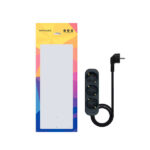 Nanocavo Presa multipla a 3 prese - 1,4 m - Colore nero - immagine 4