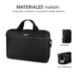 Subblim Valigetta Select Pack con mouse wireless - fino a 156 pollici - Interno imbottito e rinforzato - Scomparto separato per il laptop - Mouse wireless ergonomico ed extrapiatto - Sensore ottico da 1200 dpi - Colore nero - immagine 3