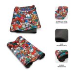 Tappetino per mouse Subblim Graffiti - Dimensioni 900x400 mm - Gomma antiscivolo - Bordi cuciti - Elevata elasticità - Tecnologia di stampa ad alta precisione e qualità - Facile da pulire - Vari colori - immagine 2
