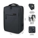 Subblim Zaino per laptop da 15,6" - Scomparto imbottito per laptop - Tasca per tablet - Organizer interni - Porta USB - Colore nero - immagine 4