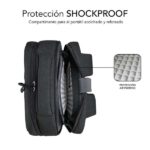 Subblim Zaino per laptop da 15,6" - Scomparto imbottito per laptop - Tasca per tablet - Organizer interni - Porta USB - Colore nero - immagine 5
