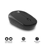Mouse wireless Subblim Business Plus Silencioso - Design ergonomico e piatto - Connessione wireless - Tecnologia Silent Click - Risoluzione fino a 1200 dpi - Portata wireless di 10 m - Colore nero - immagine 4