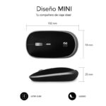 Subblim Mouse wireless Mini - Design ergonomico ed elegante - Connessione USB Plug & Play - Tecnologia Silent Click - Ambidestro - Risoluzione regolabile - Resistente e portatile - Colore nero - immagine 4