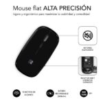 Subblim Mouse Dual Flat - Doppia connettività - Tecnologia Silent Click - Batteria a lunga durata - Design elegante - Colore nero - immagine 4