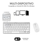 Ios e Macos - Controllo multimediale - Tastiera in spagnolo - Colore bianco