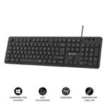 Tastiera Subblim Business Slim Silenziosa con cavo USB - Design ergonomico e tasti piatti a basso profilo - Resistente agli schizzi - Battute silenziose - Colore nero - immagine 2