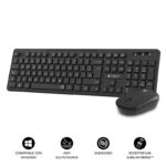 Subblim Combo Business Slim Silencioso Inalambrico 2.4G - Tastiera e mouse ergonomici - Connessione Plug & Play - Resistente agli schizzi - Tasti silenziosi - Colore nero - immagine 2