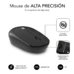 Subblim Combo Business Slim Silencioso Inalambrico 2.4G - Tastiera e mouse ergonomici - Connessione Plug & Play - Resistente agli schizzi - Tasti silenziosi - Colore nero - immagine 4