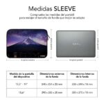 Subblim Custodia in neoprene Trendy per laptop 15,6" - Spessore 3 mm - Resistenza agli urti - Design Mountain - Colore nero - immagine 4