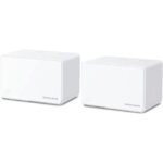 Mercusys H80X Sistema Wi-Fi 6 Mesh AX3000 Dual Band - 2 unità Halo - Copertura fino a 650 m² - 3 porte Gigabit per unità Halo - Colore bianco - immagine 2