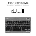 Subblim Tastiera ultrasottile SMART BT - Design compatto ed elegante - Tasti ad alta precisione - Batteria ricaricabile agli ioni di litio - Risparmio energetico - Connessione Bluetooth 30 - Colore grigio - immagine 3