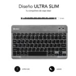 Subblim Tastiera ultrasottile SMART BT - Design compatto ed elegante - Tasti ad alta precisione - Batteria ricaricabile agli ioni di litio - Risparmio energetico - Connessione Bluetooth 30 - Colore grigio - immagine 4