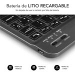 Subblim Tastiera ultrasottile SMART BT - Design compatto ed elegante - Tasti ad alta precisione - Batteria ricaricabile agli ioni di litio - Risparmio energetico - Connessione Bluetooth 30 - Colore grigio - immagine 5