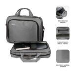 Subblim Custodia Oxford per laptop - Dimensioni: 410 mm - Resistente e imbottita - Grande capacità di stoccaggio - Trasporto sicuro - Colore grigio - immagine 3