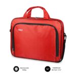 Subblim Custodia Oxford per laptop - 410 mm - Protezione rinforzata - Grande capacità di stoccaggio - Resistente all'acqua - Colore rosso - immagine 2