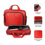 Subblim Custodia Oxford per laptop - 410 mm - Protezione rinforzata - Grande capacità di stoccaggio - Resistente all'acqua - Colore rosso - immagine 3