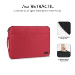 Subblim Custodia Urban - 300 mm - Sottile e leggera - Protezione rinforzata - Tasca frontale - Resistente agli urti e ai liquidi - Colore rosso - immagine 4