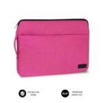 Subblim Custodia URBAN - 410 mm - Maniglia retrattile - Sottile e leggera - Protezione rinforzata - Tasca frontale - Resistente agli urti e ai liquidi - Colore rosa - immagine 2