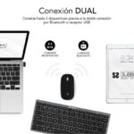 Subblim Combo Multidispositivo - Tastiera e mouse - Tecnologia wireless Bluetooth e radiofrequenza 2.4G - Mouse con batteria ricaricabile e 3 livelli di DPI regolabili - Colore nero - immagine 2