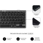Subblim Combo Multidispositivo - Tastiera e mouse - Tecnologia wireless Bluetooth e radiofrequenza 2.4G - Mouse con batteria ricaricabile e 3 livelli di DPI regolabili - Colore nero - immagine 5