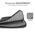 Subblim Custodia Air Padding 360 - 380x275x30 mm - Protezione a 360º con Air Padding - Tasche multiple - Resistente e durevole - Colore grigio - immagine 2