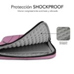 Subblim Custodia Air Padding 360 - 380x275x30 mm - Protezione a 360º - Tasche multiple - Resistente e durevole - Colore rosa - immagine 2