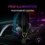 Mars Gaming Cuffie MH122 ultraleggere con illuminazione FRGB Rainbow - Suono Hi-Fi Ultra-Bass Spatial Sound - Design ergonomico - Cancellazione passiva del rumore - Compatibilità multipiattaforma totale - Colore nero - immagine 2