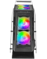 Mars Gaming Controller Chroma ARGB - Dimensioni in mm: 540x234x500 - Illuminazione RGB indirizzabile + 39 modalità di illuminazione - Doppia finestra in vetro temperato - Micro-ATX con interno XL - Compatibilità con schede madri MicroATX/Mini-ITX - Colore nero - immagine 2