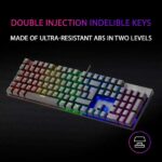 Mars Gaming Tastiera meccanica RGB MK422 - Tecnologia antipolvere - Effetti luminosi Rainbow - Tasti ultra resistenti - Funzioni multimediali e modalità gioco - PR di 1000 Hz - Anti-ghosting avanzato - Compatibilità multipiattaforma - Colore nero - immagine 4