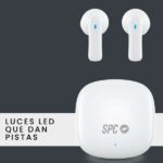 SPC Cuffie True Wireless Zion 2 Play - Autonomia 28 ore - Base di ricarica USB-C - Controllo tramite tocchi - Compatibili con assistenti vocali - Indicatori LED - Colore bianco - immagine 5