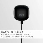 SPC Auricolari True Wireless Zion 2 Play - Autonomia 28 ore - Base di ricarica USB-C - Controllo tramite tocchi - Compatibile con assistenti vocali - Indicatori LED - Colore nero - immagine 2